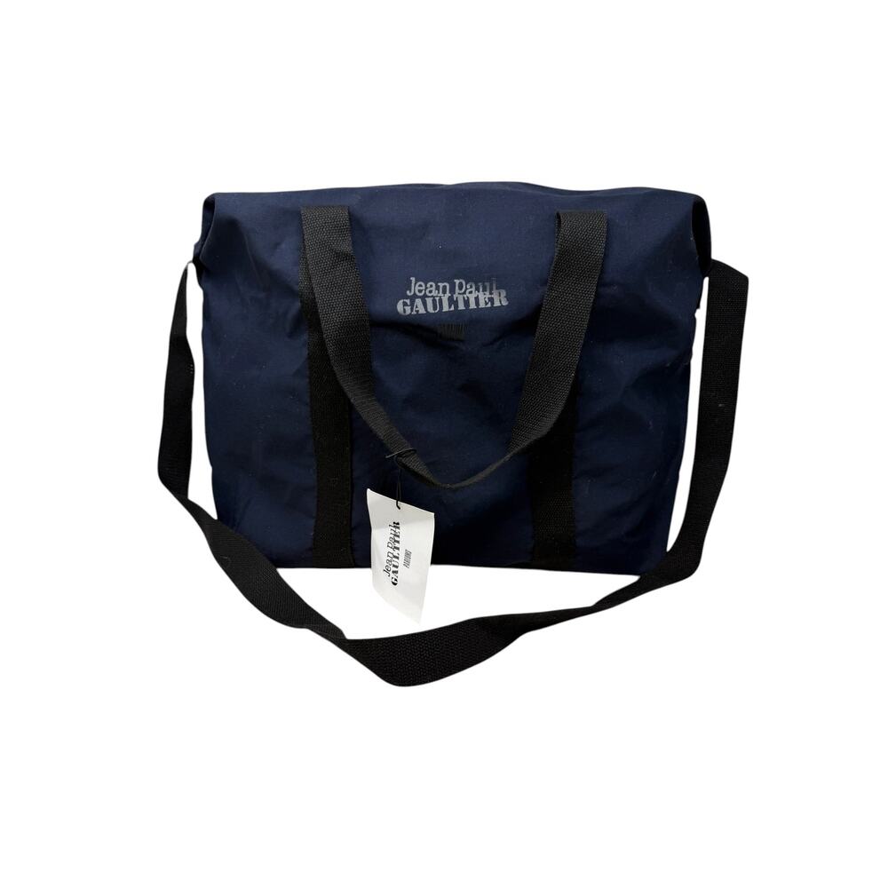 Jean Paul Gaultier Weekender Bag Navy Blue Parfums NWT Travel Tote Duffle